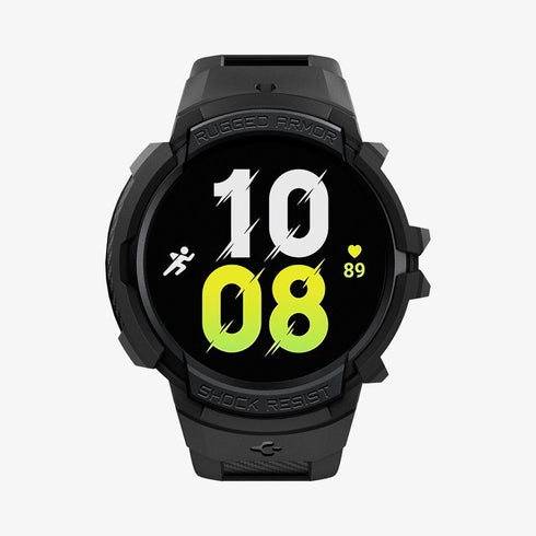 ACS06488 - Galaxy Watch 6 Classic (47mm) Case Rugged Armor Pro in black showing the front